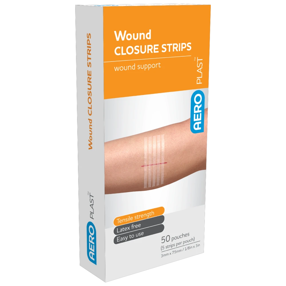 AEROPLAST Wound Closure Strips 3 x 75mm 5 strips/card Box/50
