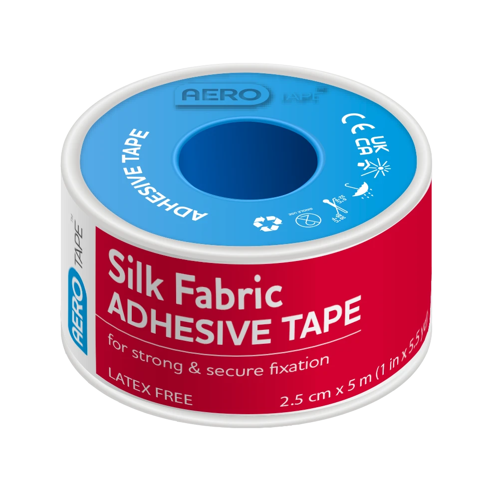 AEROTAPE Silk Fabric Adhesive Tape 2.5cm x 5M