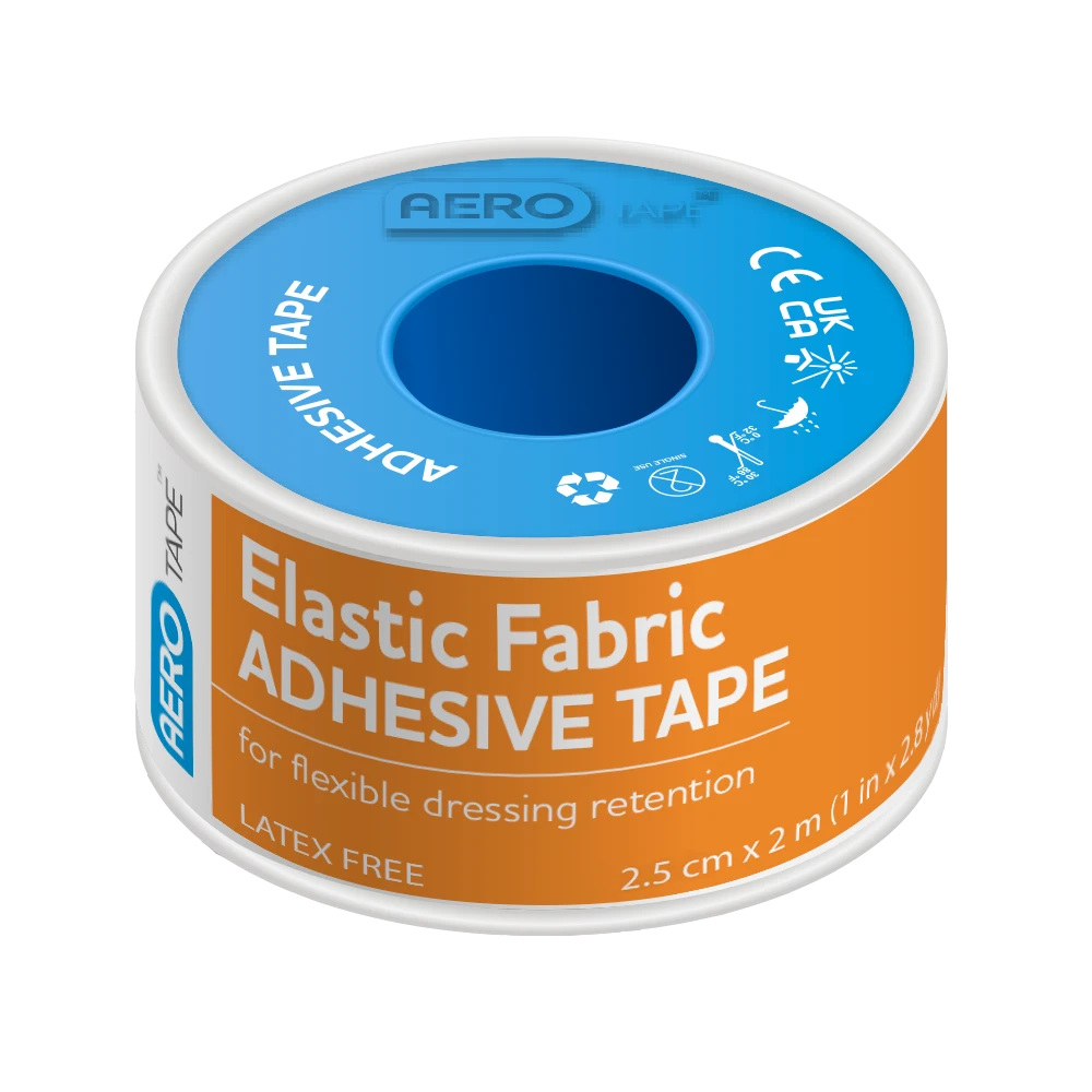 AEROTAPE Elastic Fabric Adhesive Tape 2.5cm x 2M