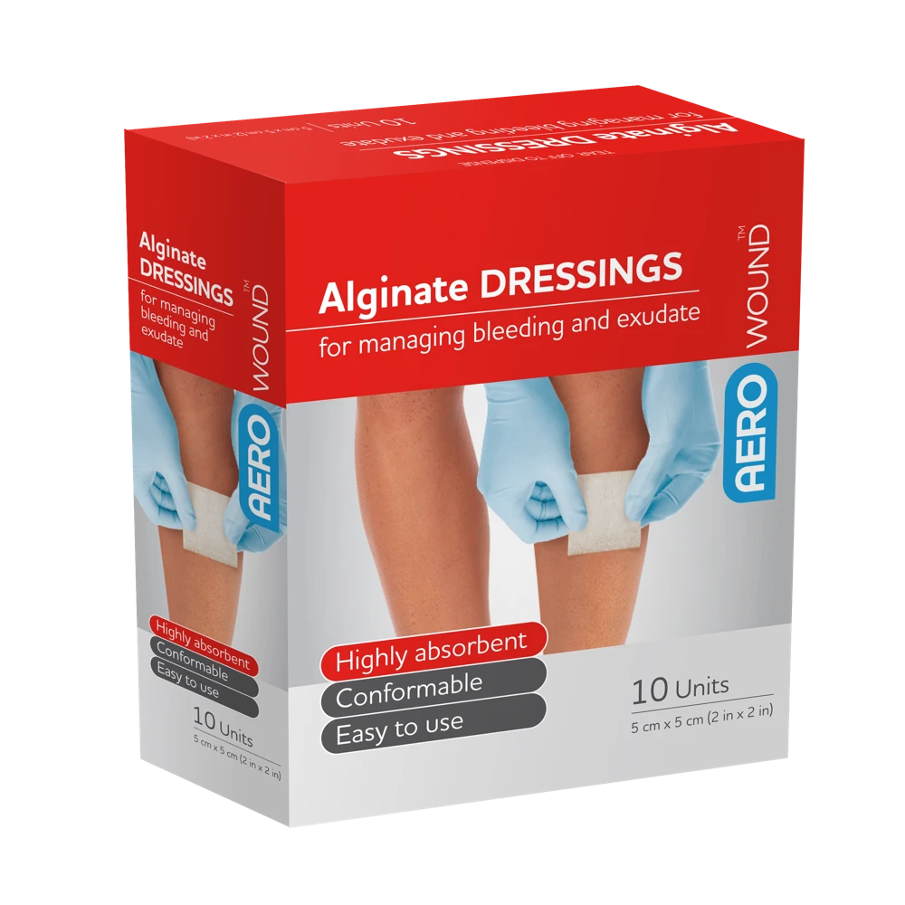 AEROWOUND Alginate Dressing 5 x 5cm Box/10