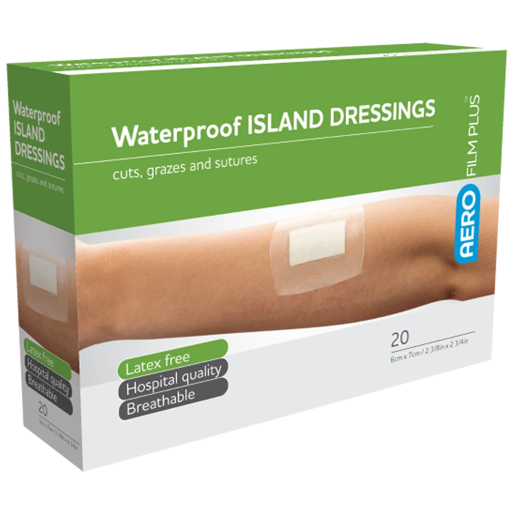 AEROFILM PLUS Waterproof Island Dressing 6 x 7cm Box/20