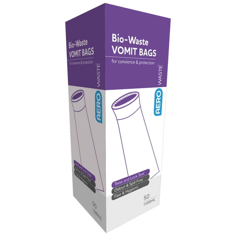 AEROWASTE Bio-Waste Vomit Bag 1500ml Box/50