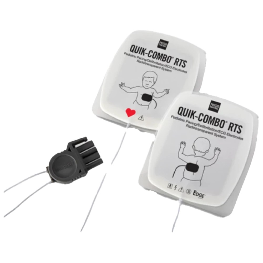 LifePak RTS electrodes with QUIK-COMBO connector – Pediatric (for LP12, LP15 & LP20)
