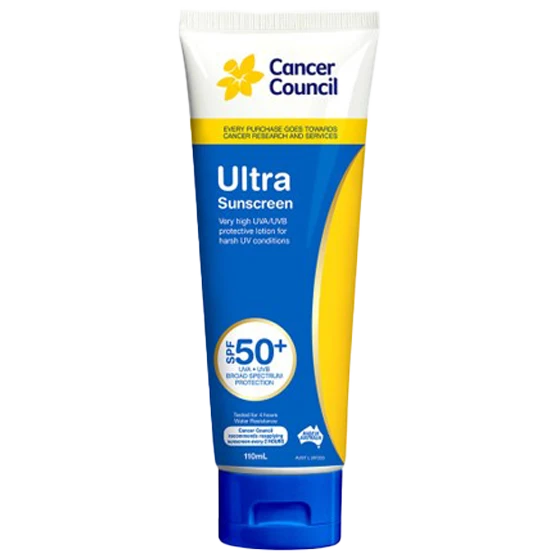 CANCER COUNCIL SPF50+ Ultra Sunscreen Tube 110mL