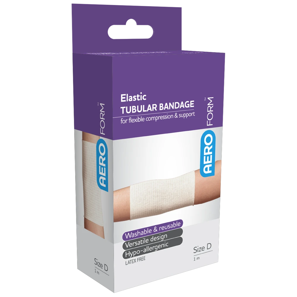 AEROFORM Size D Large Limbs Elastic Tubular Bandage 7.5cm x 1M