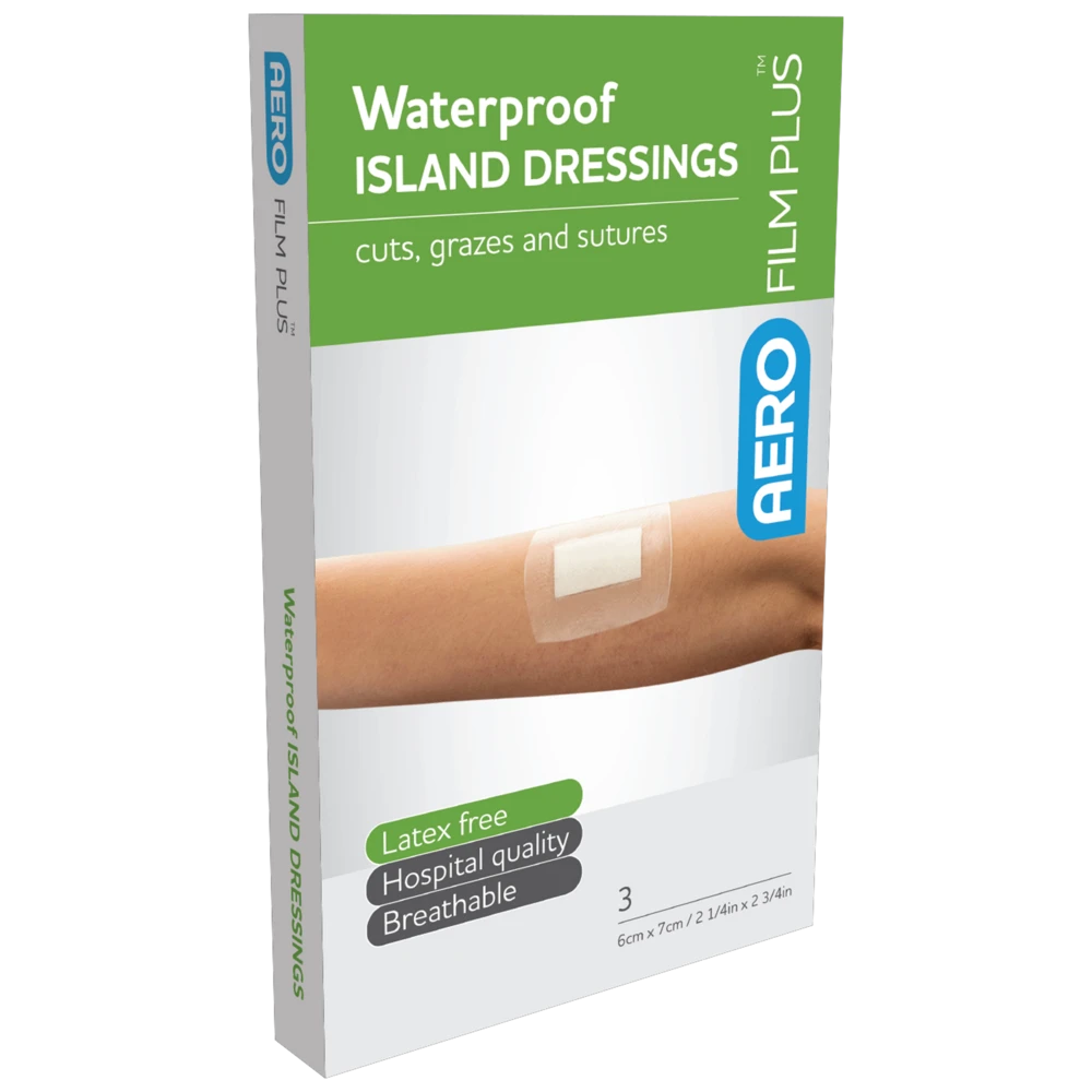 AEROFILM PLUS Waterproof Island Dressing 6 x 7cm Box/3