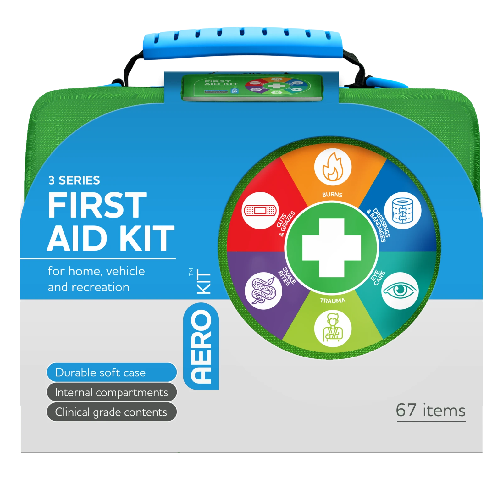 AEROKIT 3 Series First Aid Softpack Green