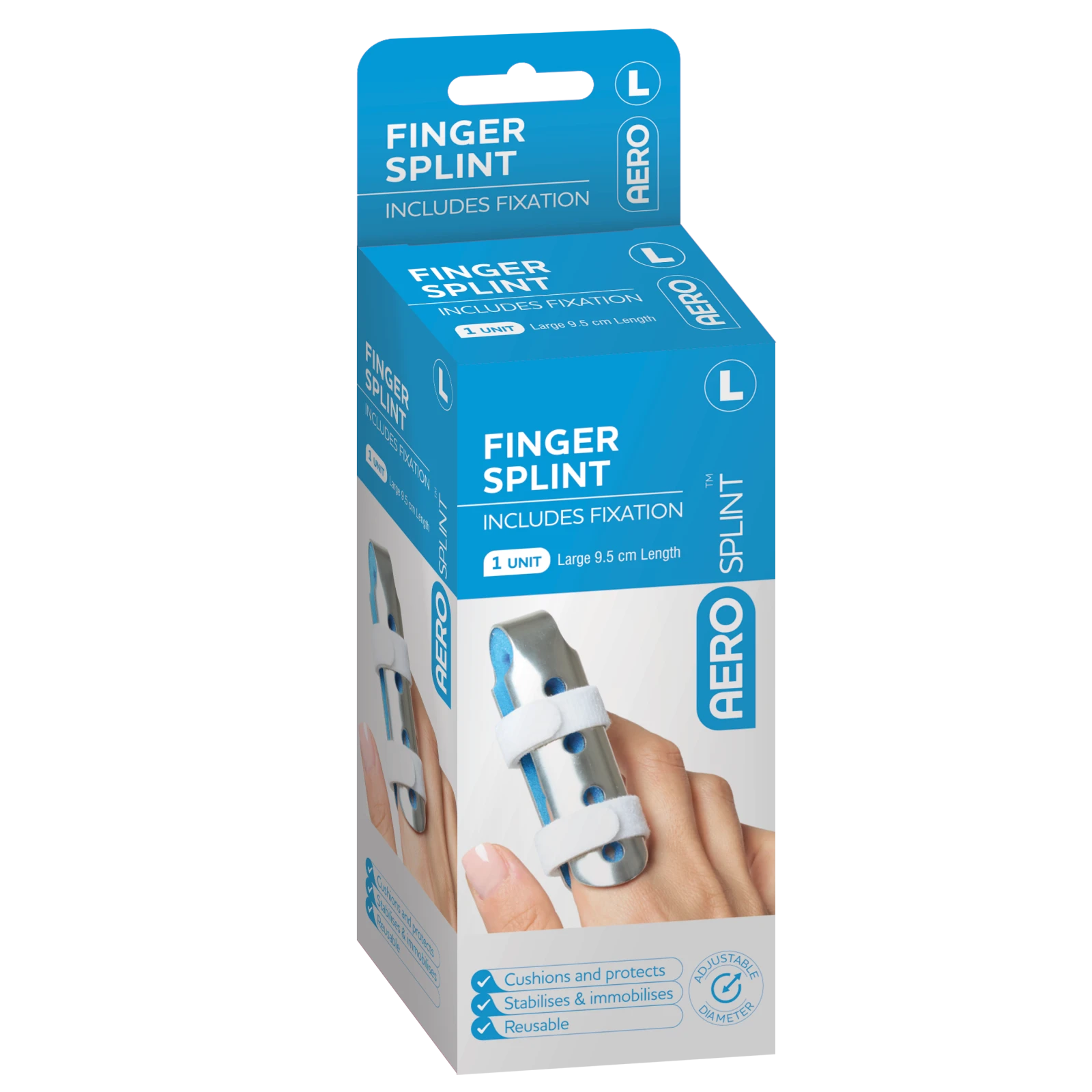 AEROSPLINT Finger Splint (Large) 9.5 x 3.5 x 3.5cm