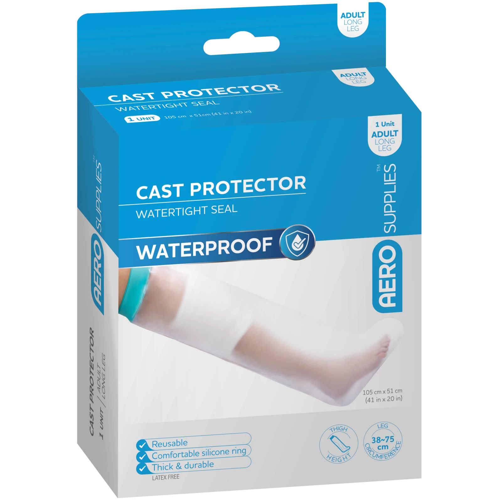 AEROSUPPLIES Cast Protector Adult Long Leg