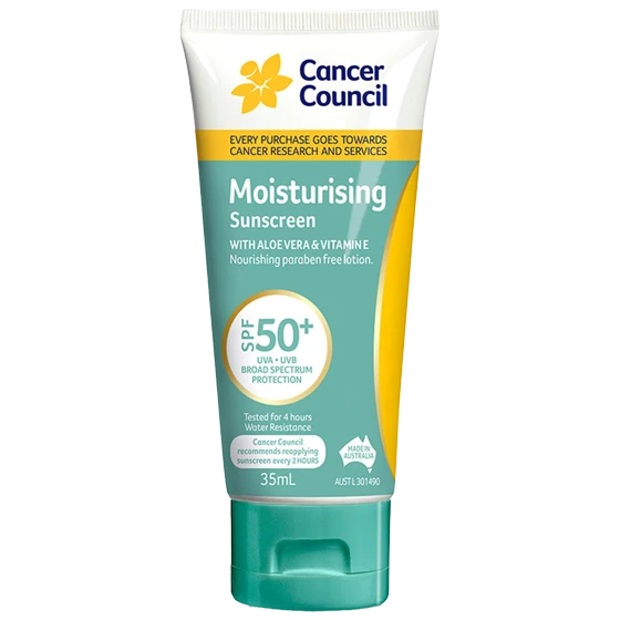 CANCER COUNCIL SPF50+ Moisturising Sunscreen Tube 35mL
