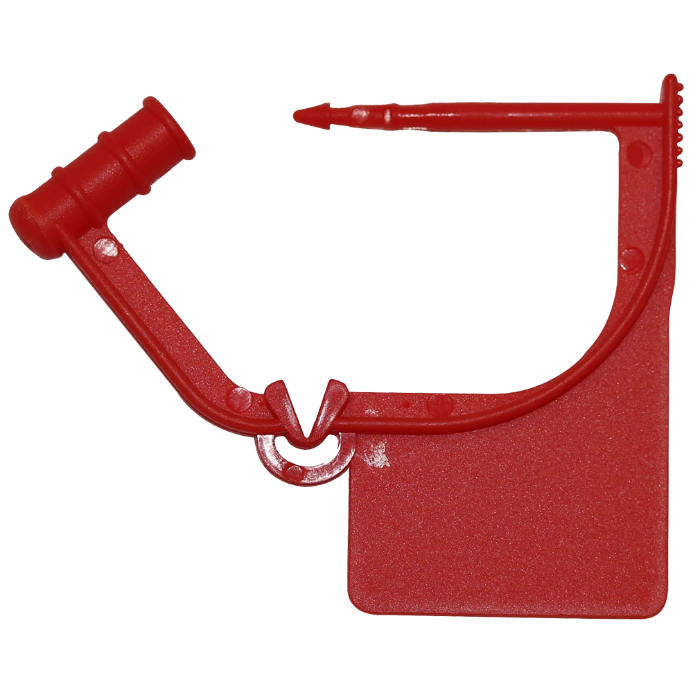 Small Red Plastic Safety Seal
