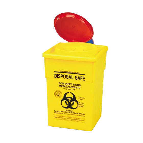 AEROHAZARD Sharps Disposal Container 2L