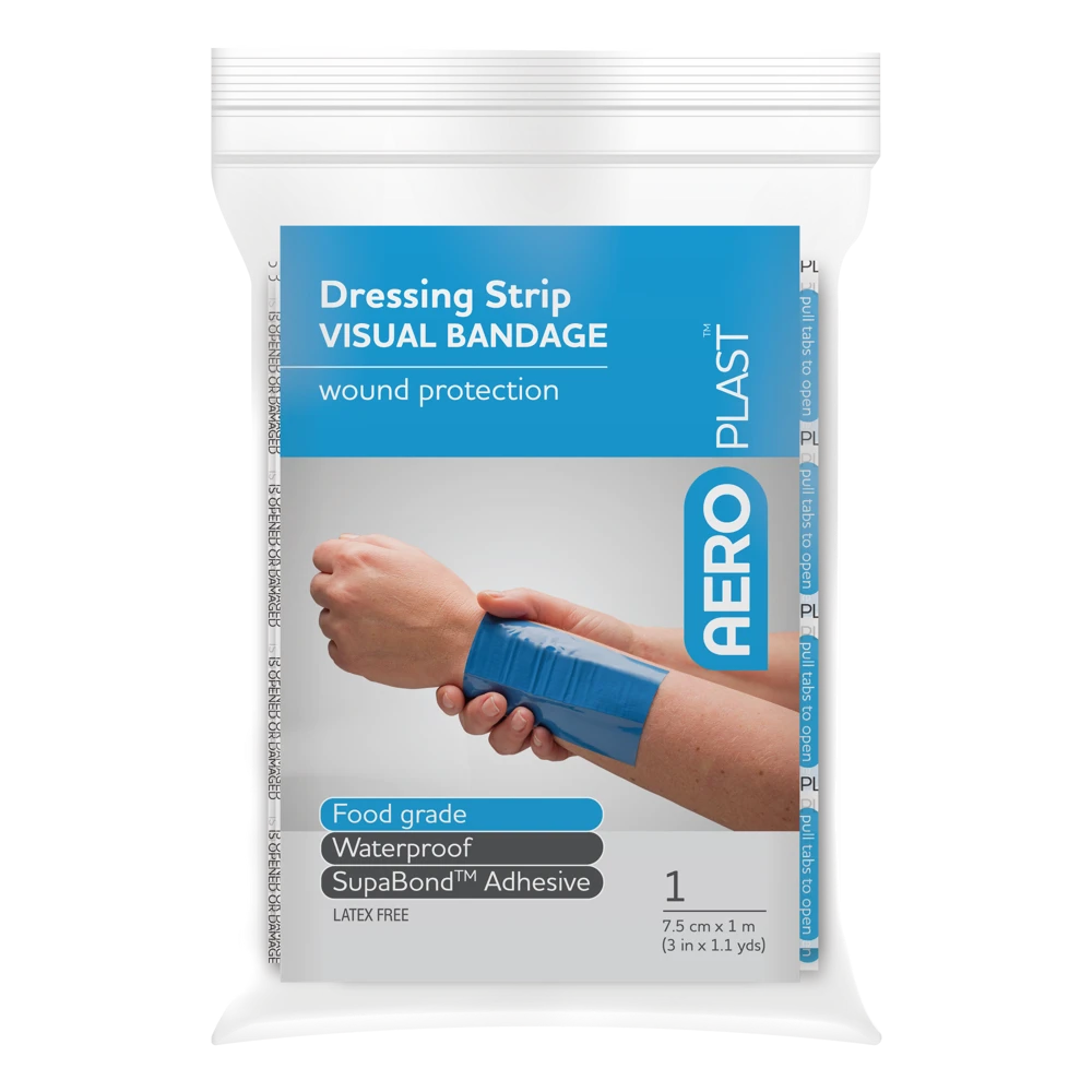 AEROPLAST Premium Visual Dressing Strip 7.5cm x 1M
