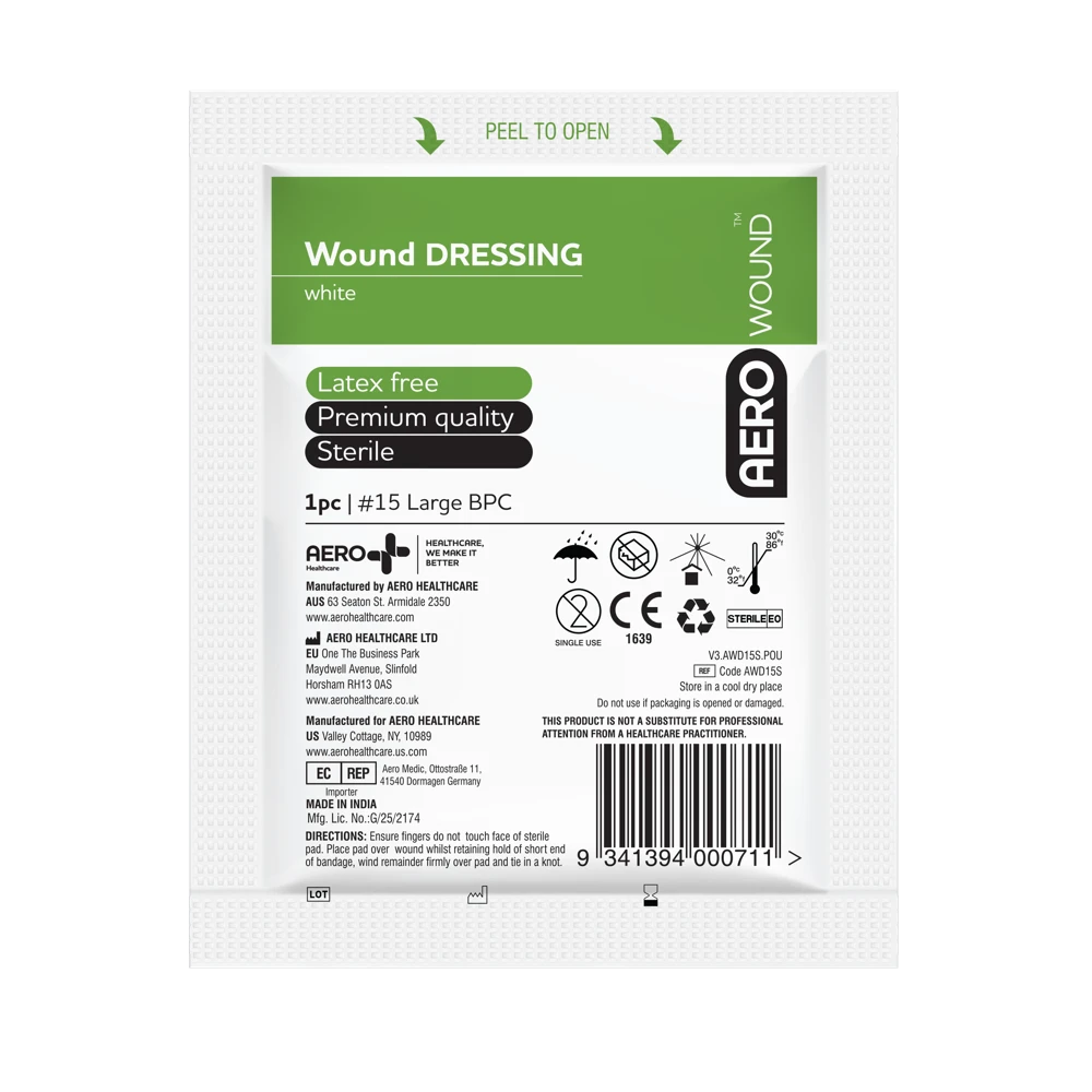 AEROWOUND #15 Wound Dressing 18 x 18cm Bag/12