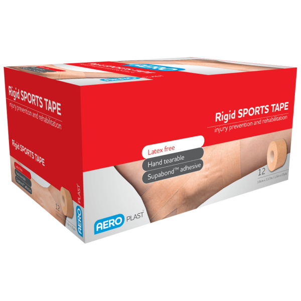 AEROPLAST Rigid Sports Tape 3.8cm x 13.7M Box/12