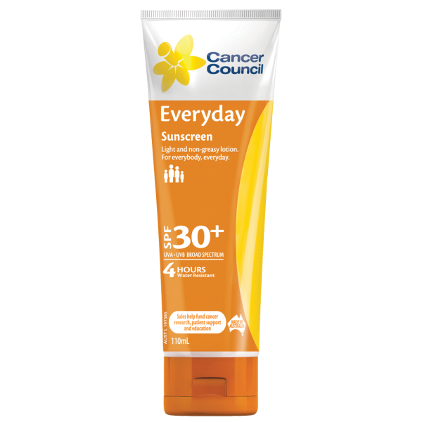 CANCER COUNCIL SPF30+ Everyday Sunscreen Tube 110mL (GST Free)